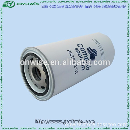 Hot sale spare parts for air compressor oil filter JOY 98262/223 for ComAir air compressor